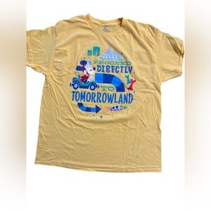 Disney Yellow Tomorrowland Short Sleeve Tee